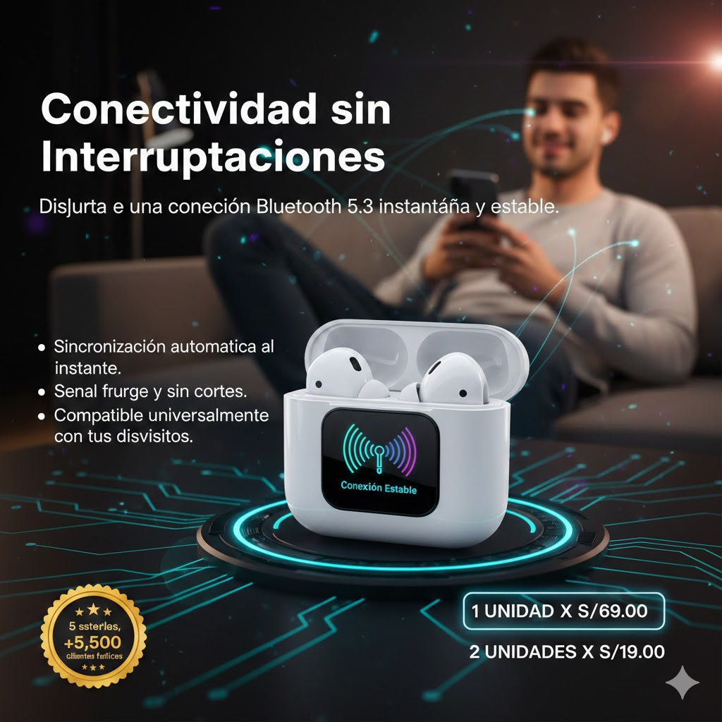 AIRPODS L58 CON PANTALLA